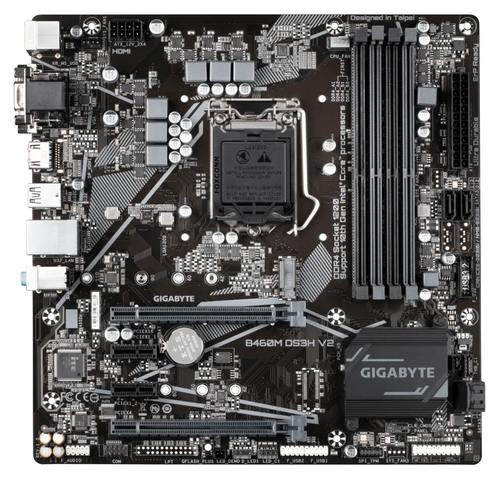 Gigabyte b460m ds3h v2 совместимость с процессорами